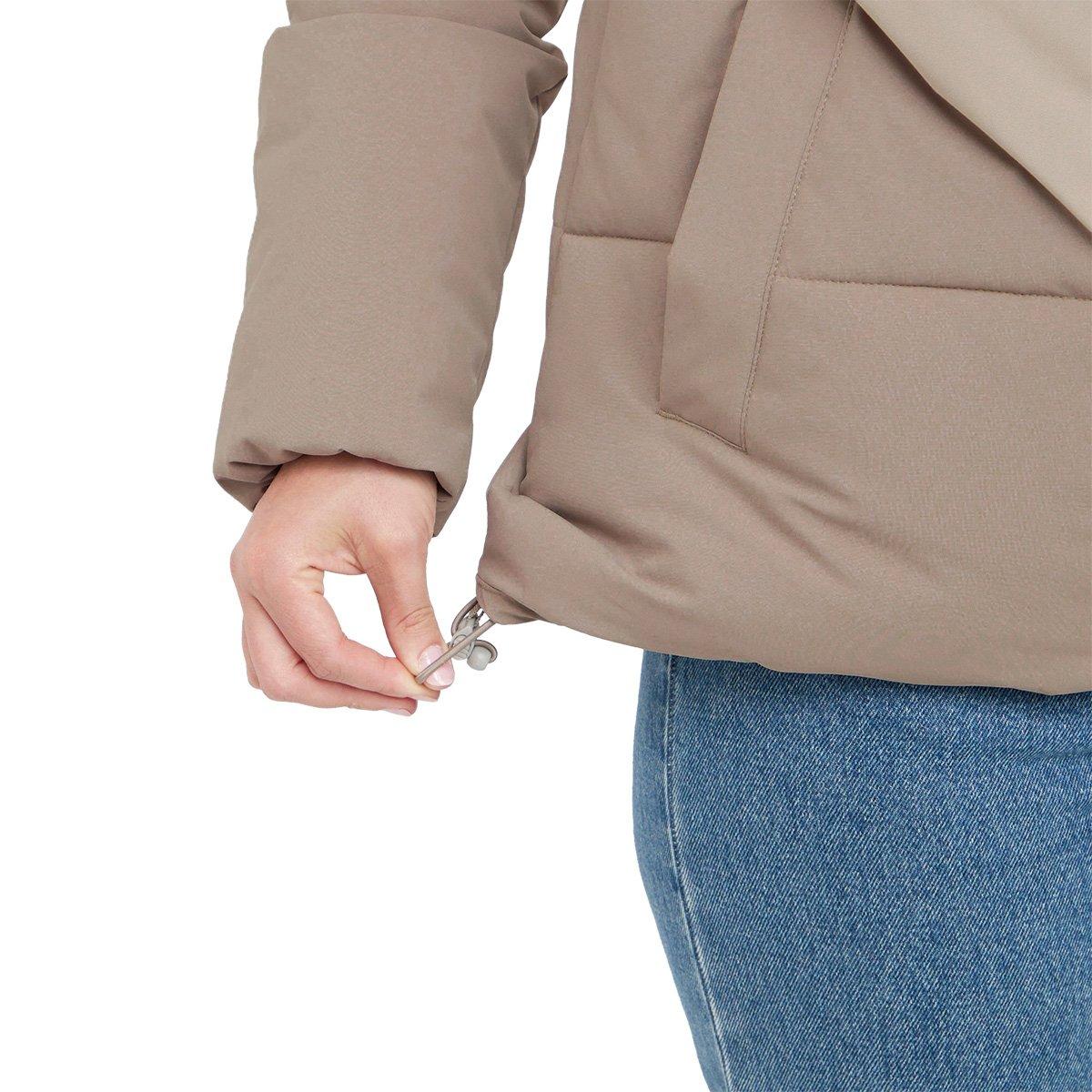 Women's Rose Baffle Jacket - Cream - Image 7