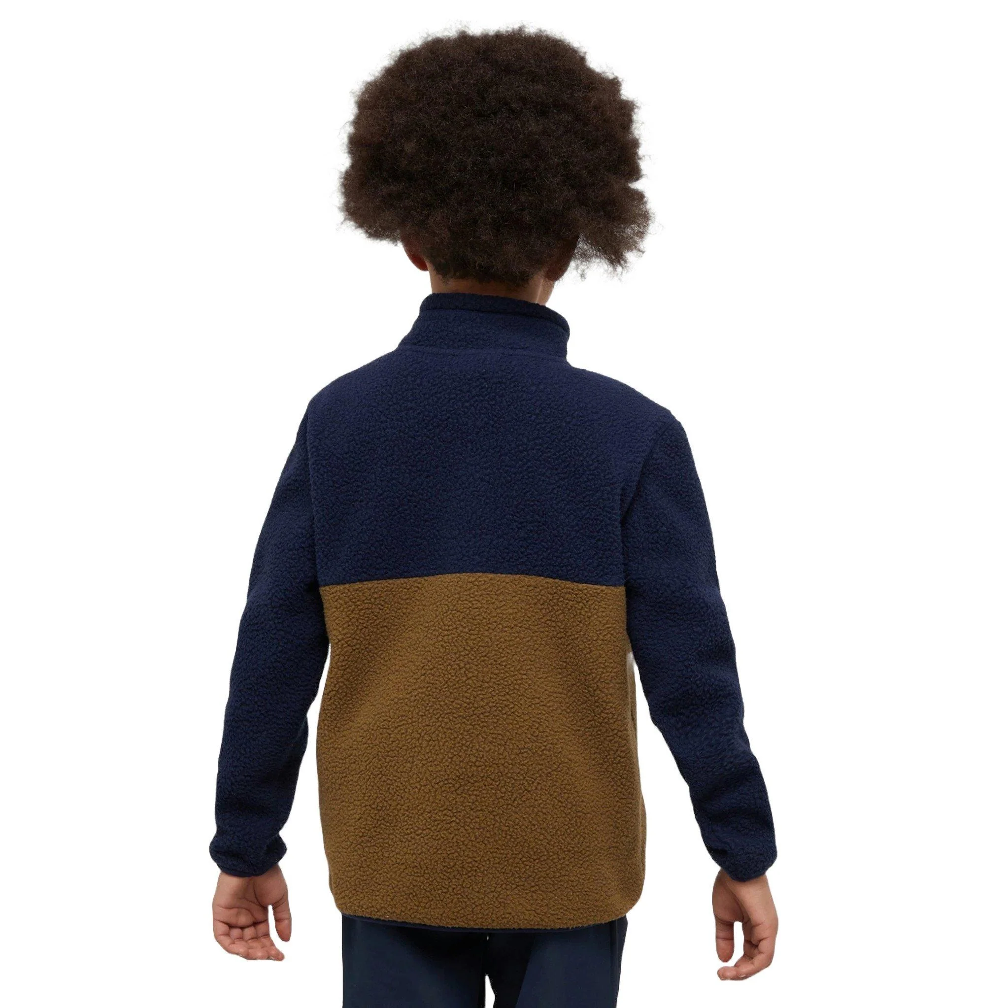 Kids' Snug Borg 1/4 Zip Fleece - Navy - Image 2