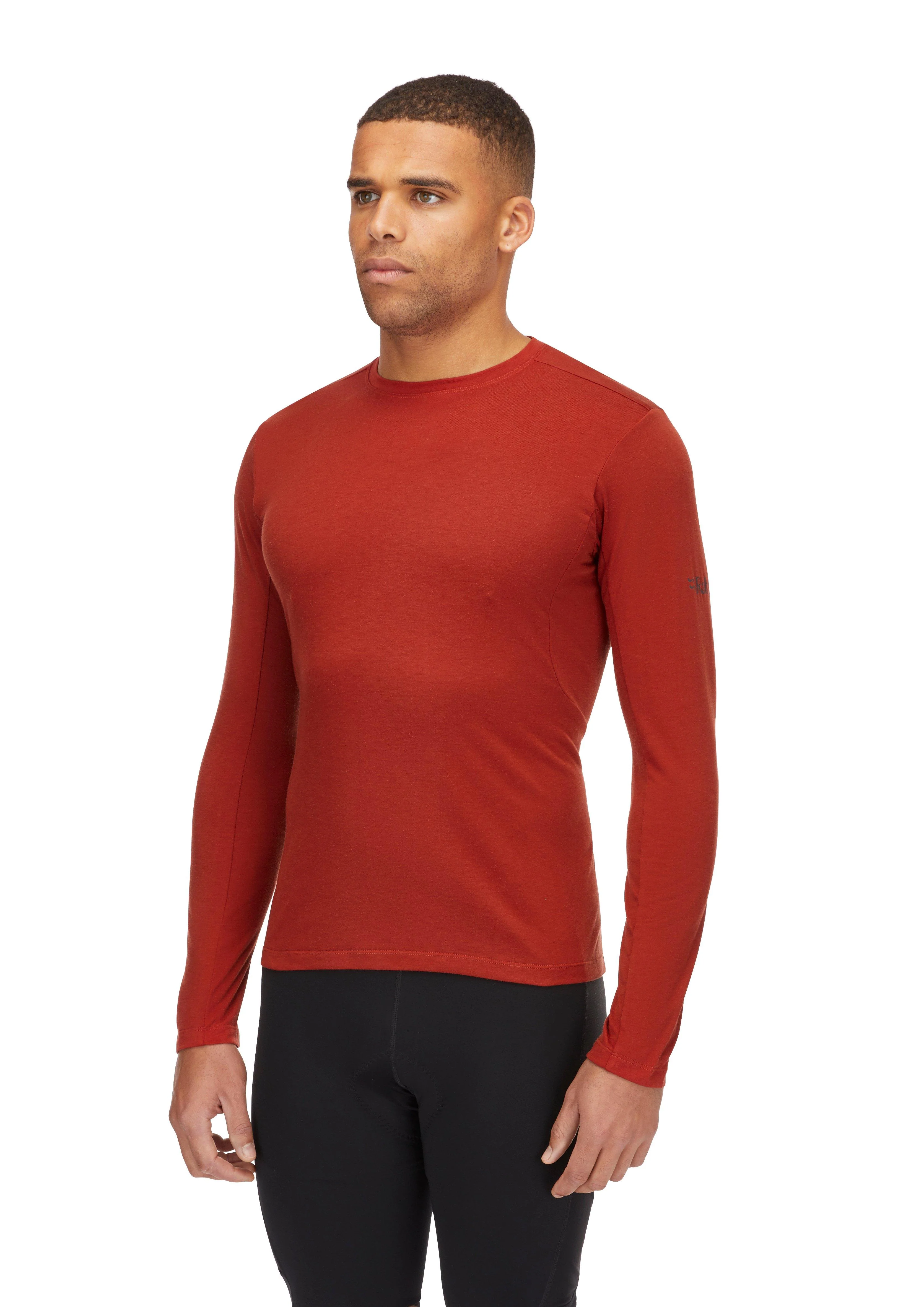 Men's Crimp Long-Sleeve T-Shirt - Red - Image 3
