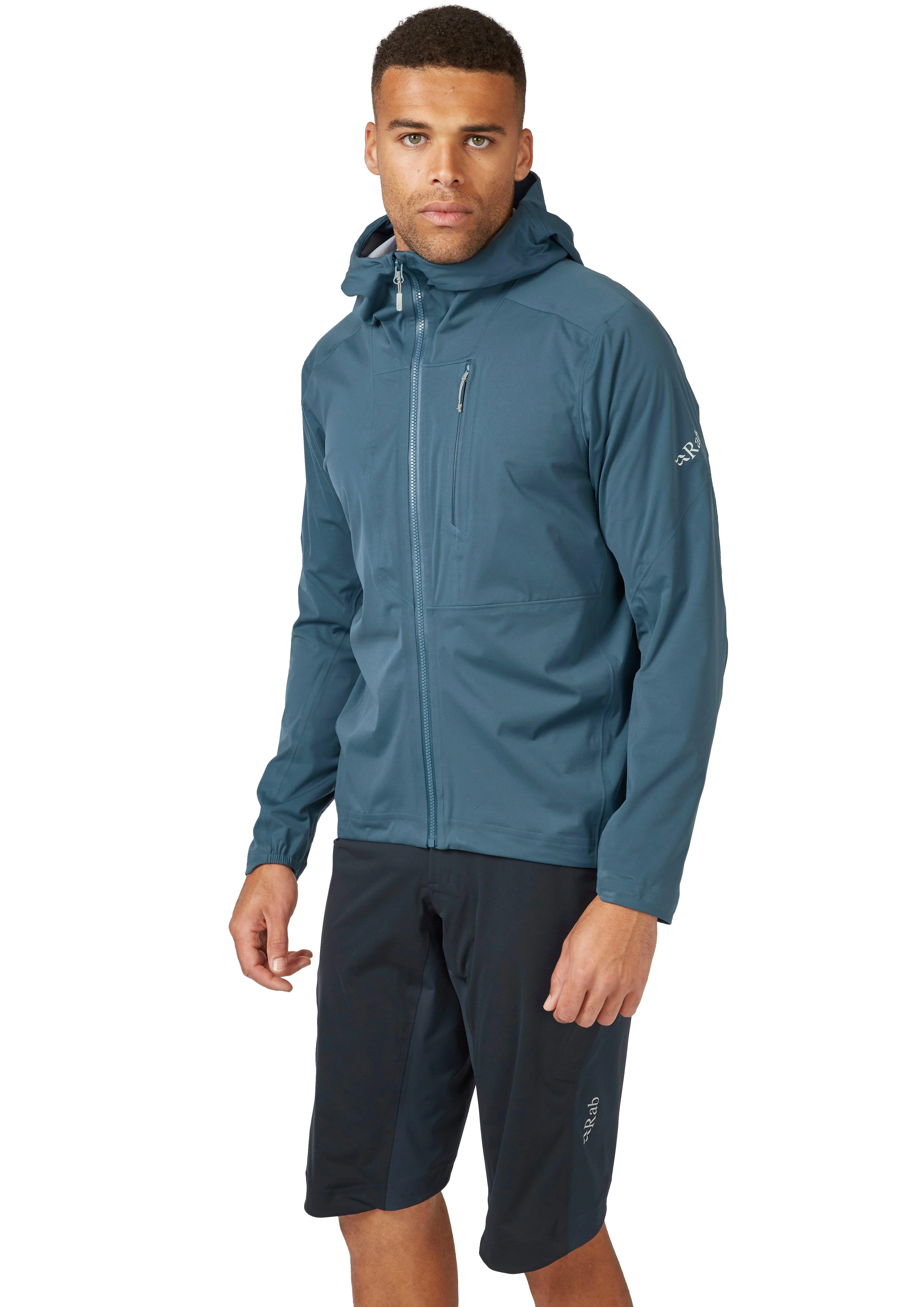 Men's Kinetic Waterproof Cycling Jacket - Blue - Image 4