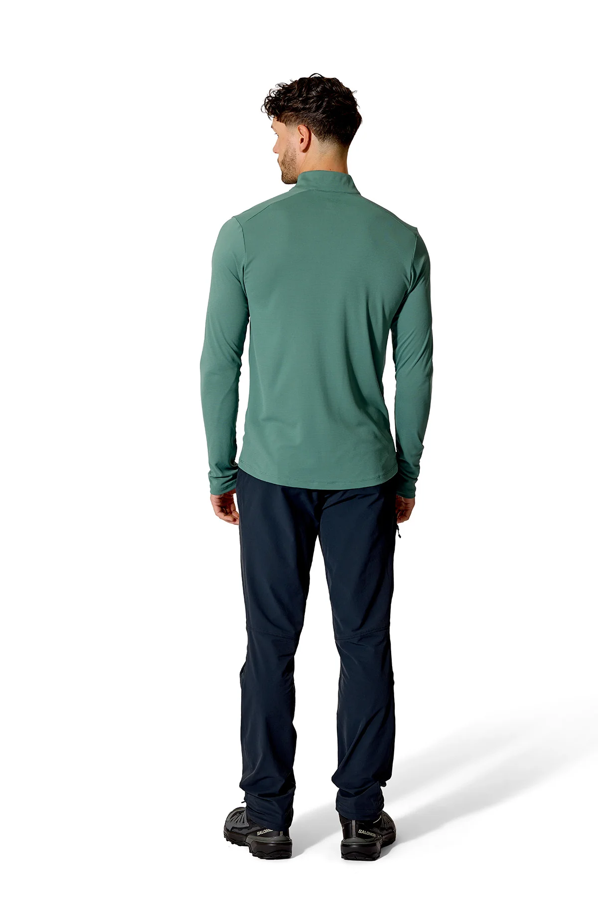 Men's Force Long-Sleeve Zip Top - Green - Image 5