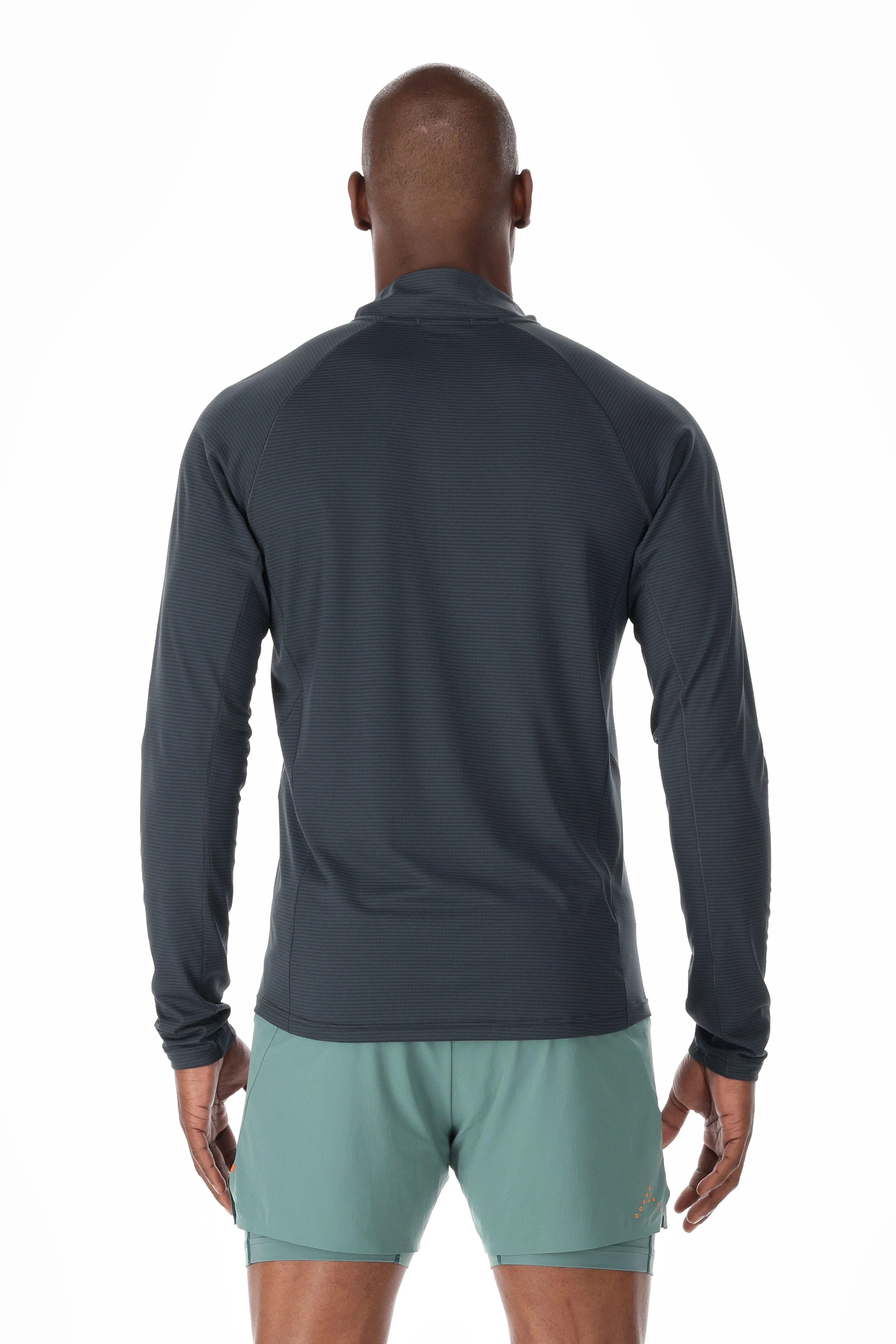 Men's Sonic Long Sleeve Zip - Beluga - Image 4