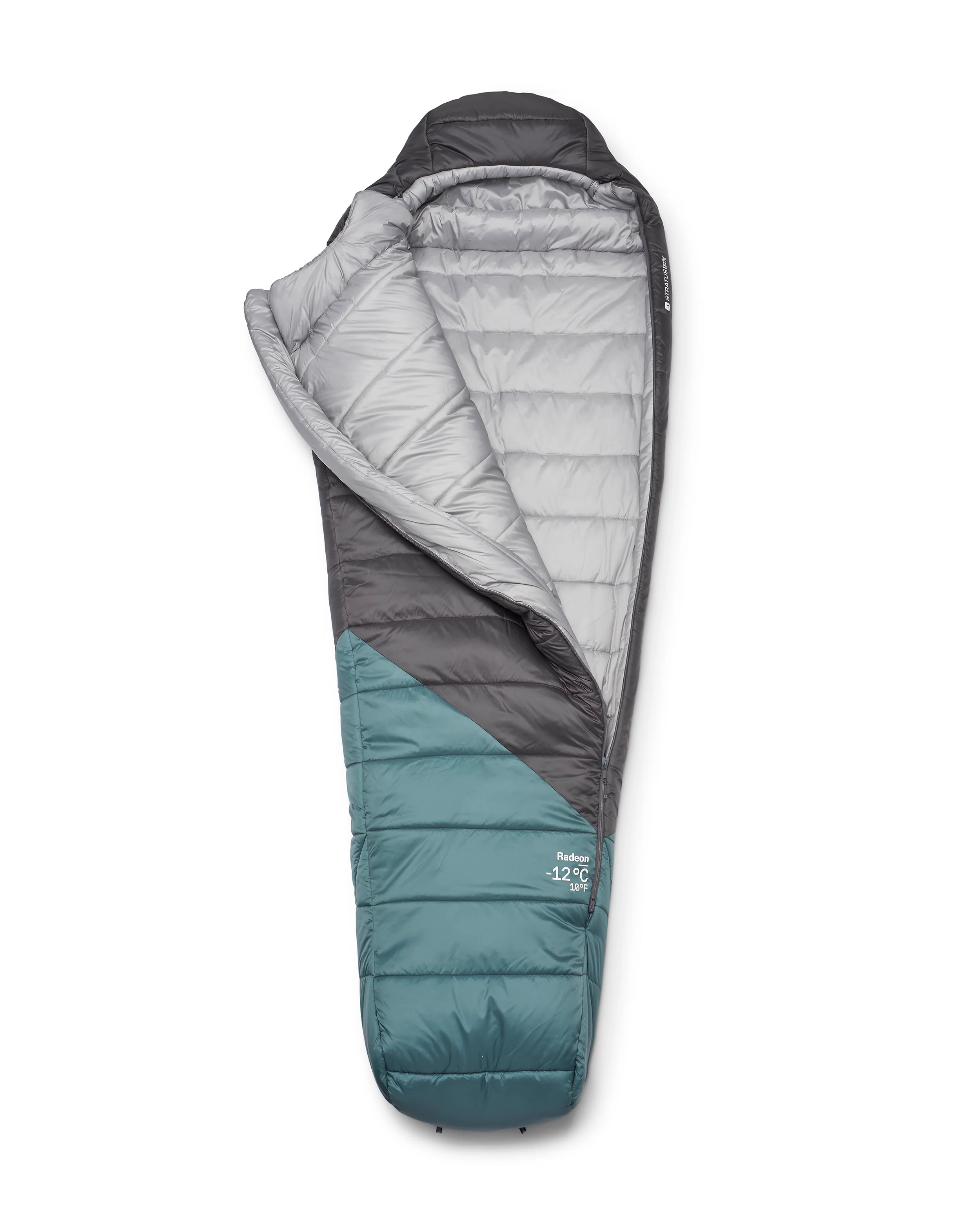 Radeon -12°C Sleeping Bag - Green / Grey - Image 2