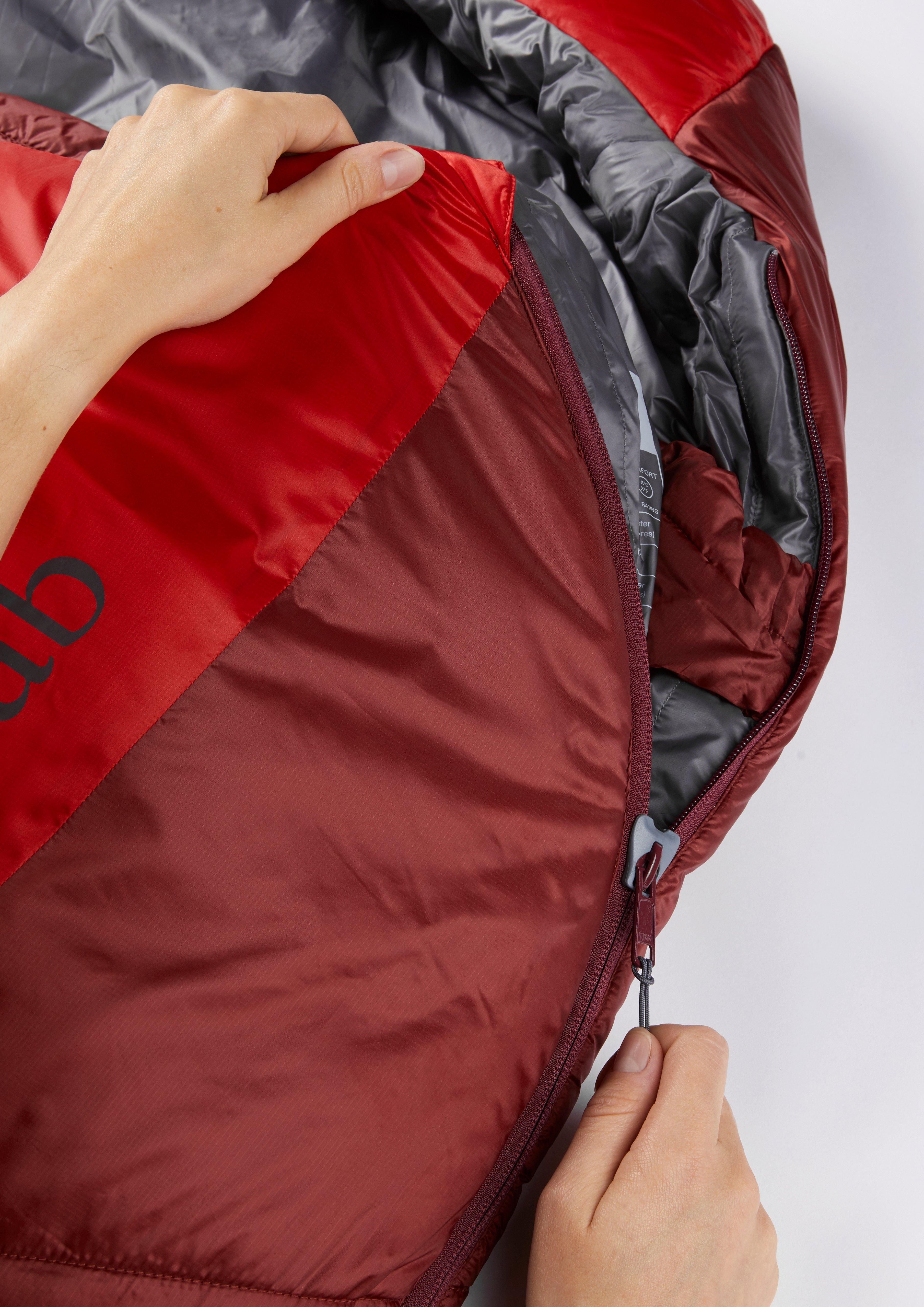 Solar Eco 3 Sleeping Bag - Oxblood Red - Image 4