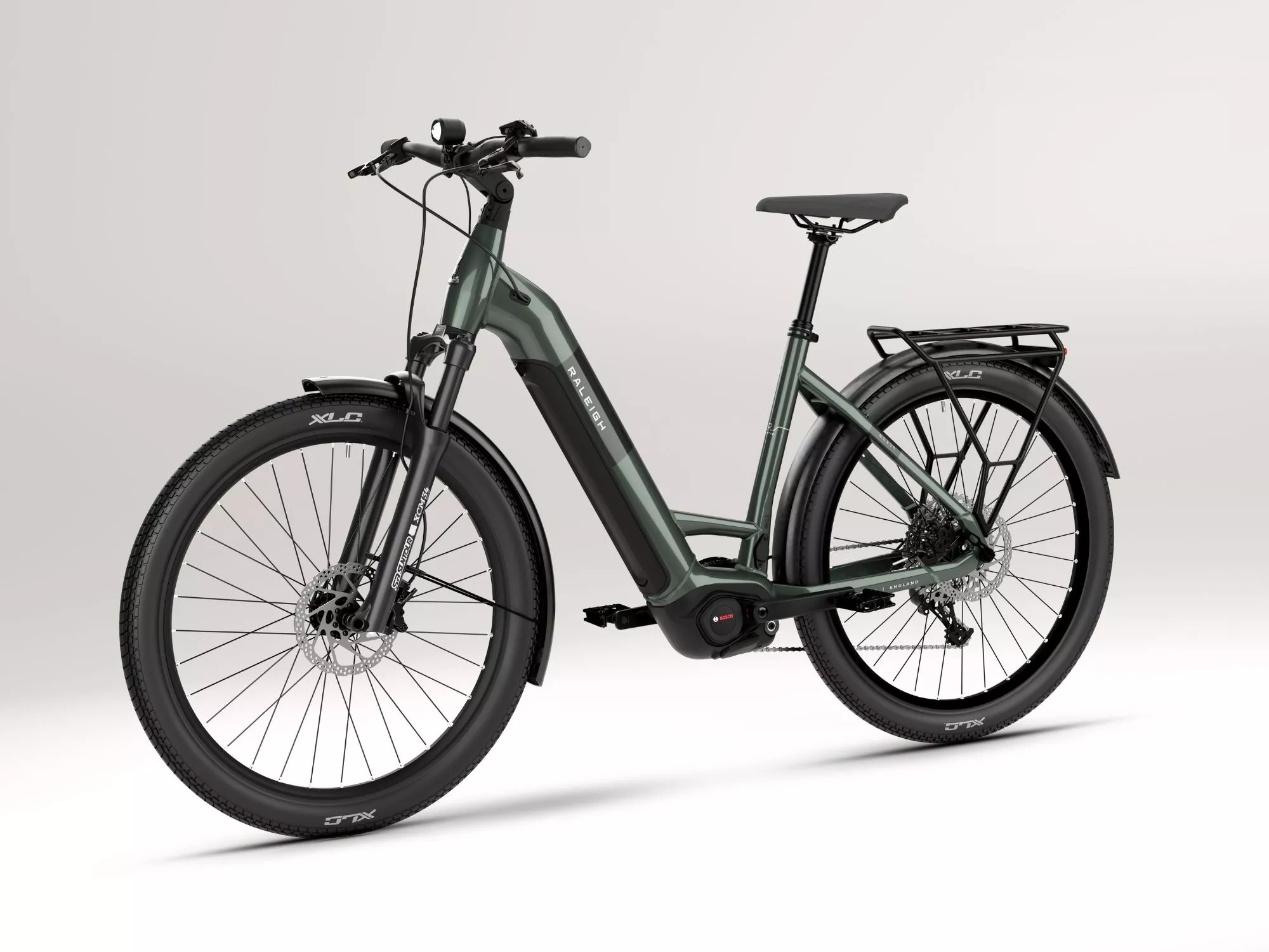 Novus Plus Low Step Derailleur Hybrid E-Bike - Green - Image 2