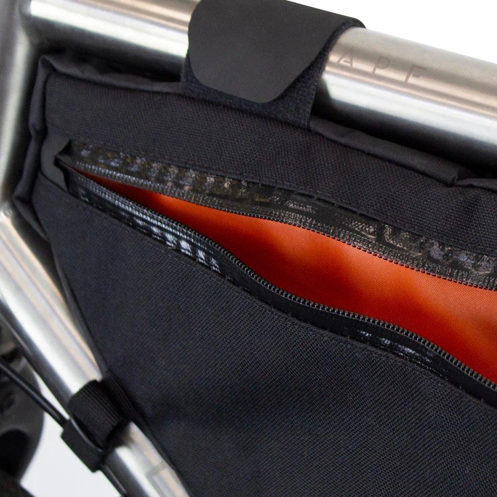 Large 4.5L Bike Frame Bag - Black - Image 3