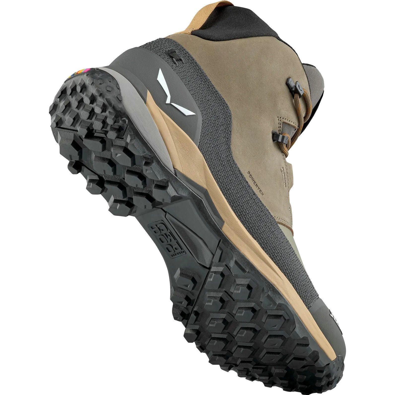 Men's Puez Leather Mid PTX Hiking Boots - Brown - Image 3