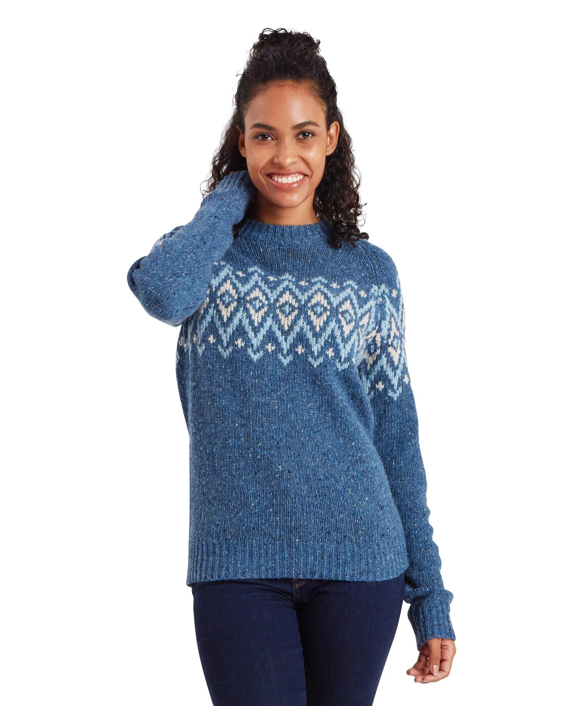 Women's Dumji Crew Sweater - Blue - Image 2
