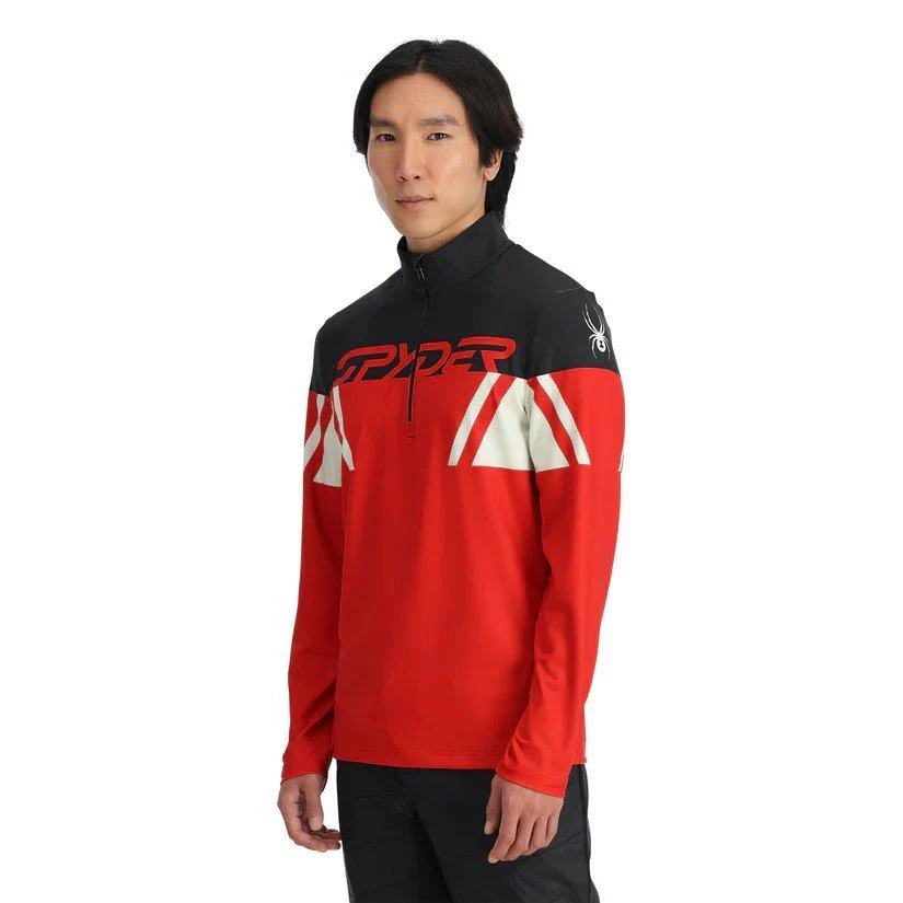 Men's Podium 1/2 Zip Fleece - Red - Image 2