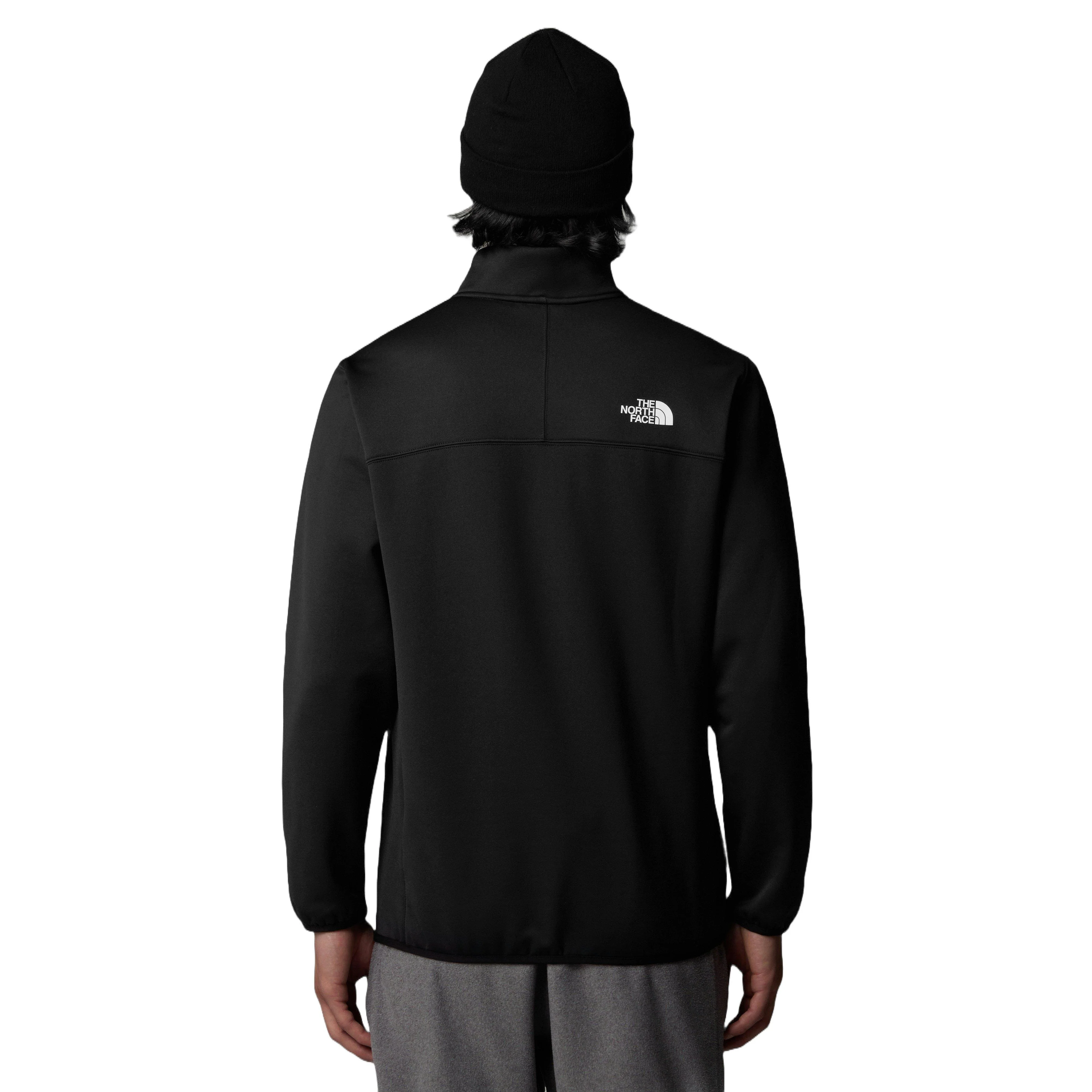 Men's Crest 1/4 Zip Fleece - Black - Image 4