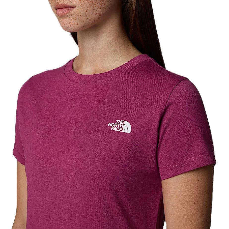 Women's Simple Dome Short-Sleeve Slim T-Shirt - Purple - Image 4