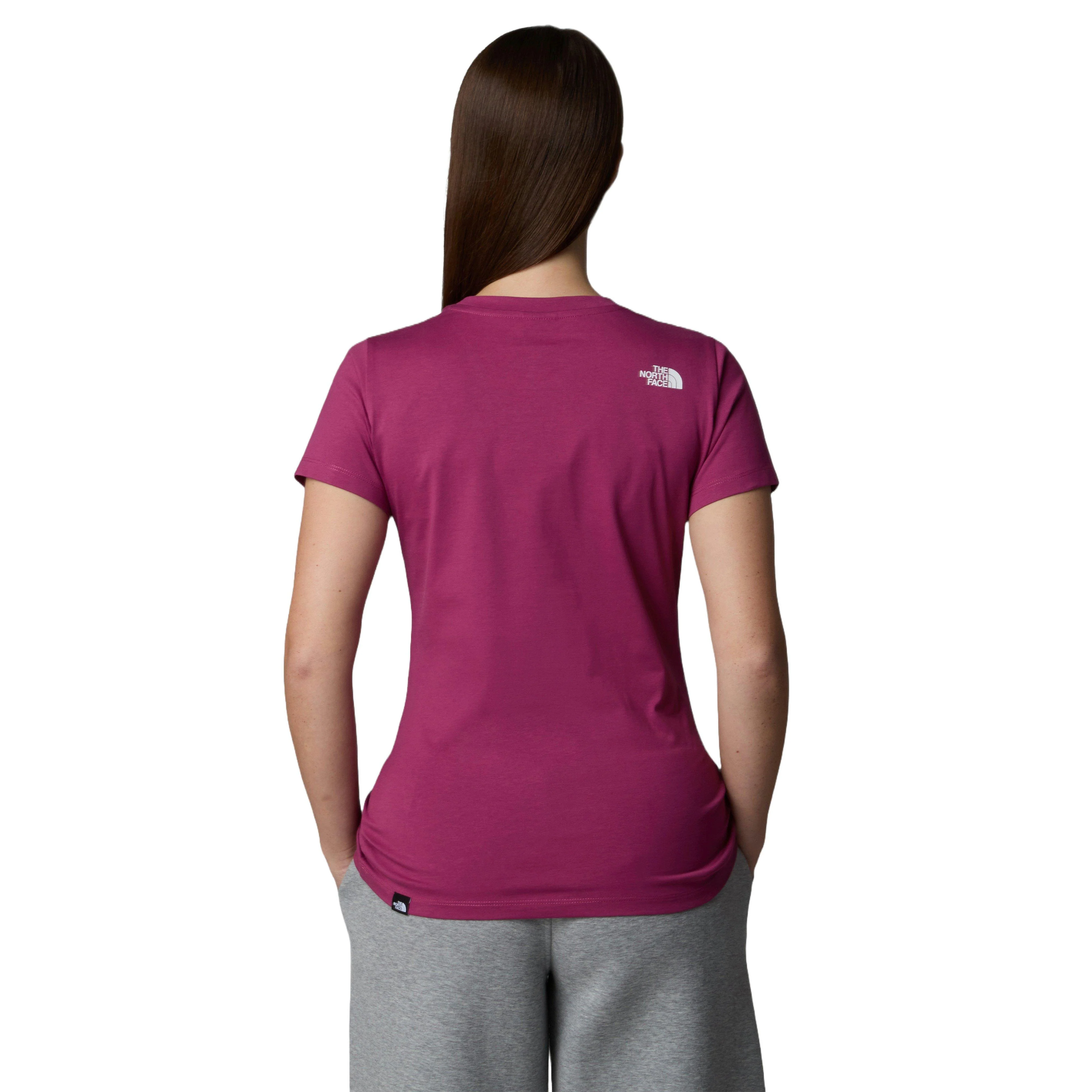Women's Simple Dome Short-Sleeve Slim T-Shirt - Purple - Image 5