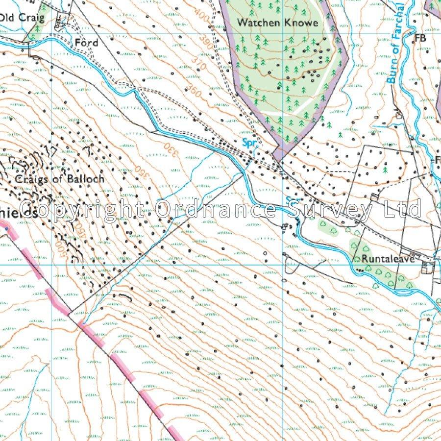 Lochnagar, Glen Muick & Glen Clova Map - Image 3