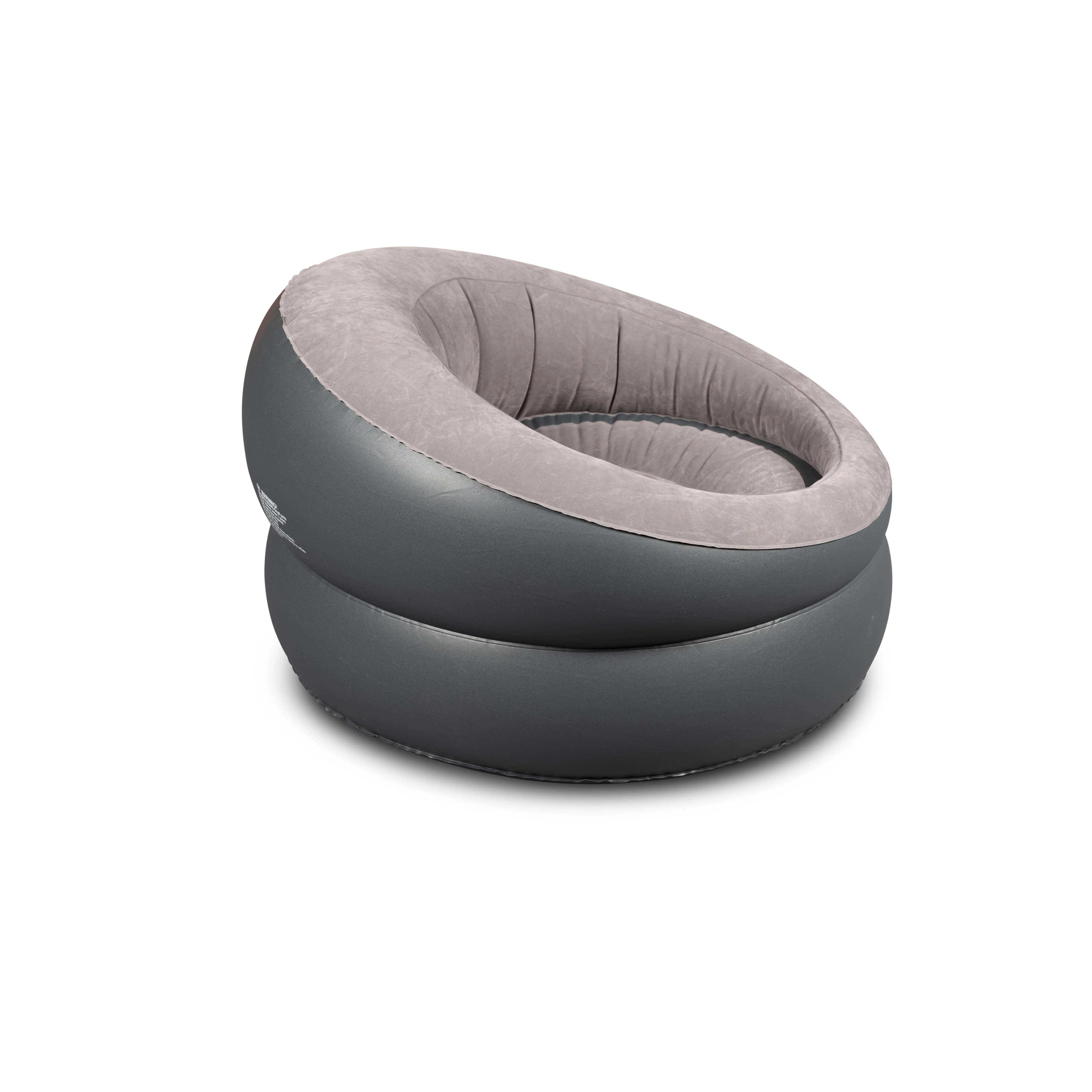 Inflatable Donut Chair - Grey - Image 3